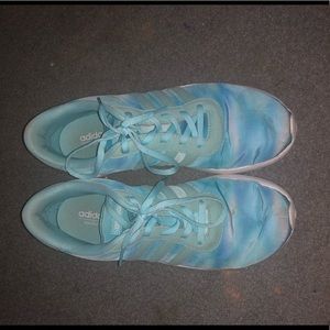Sky blue adidas sneakers
